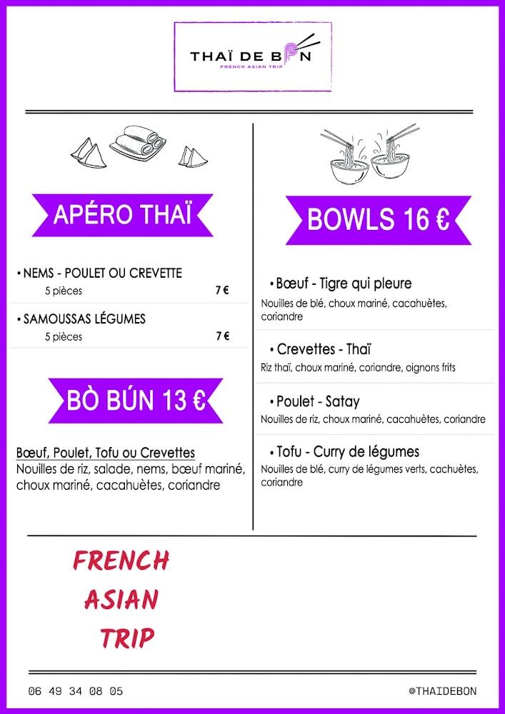Thaï De Bon - Menu Image 4